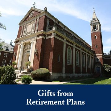 A school building. Links to Gifts of Retirement Plans